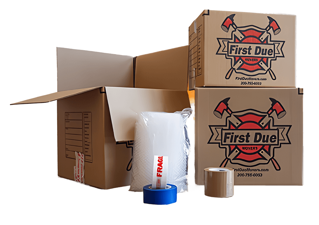 Moving boxes and equipment