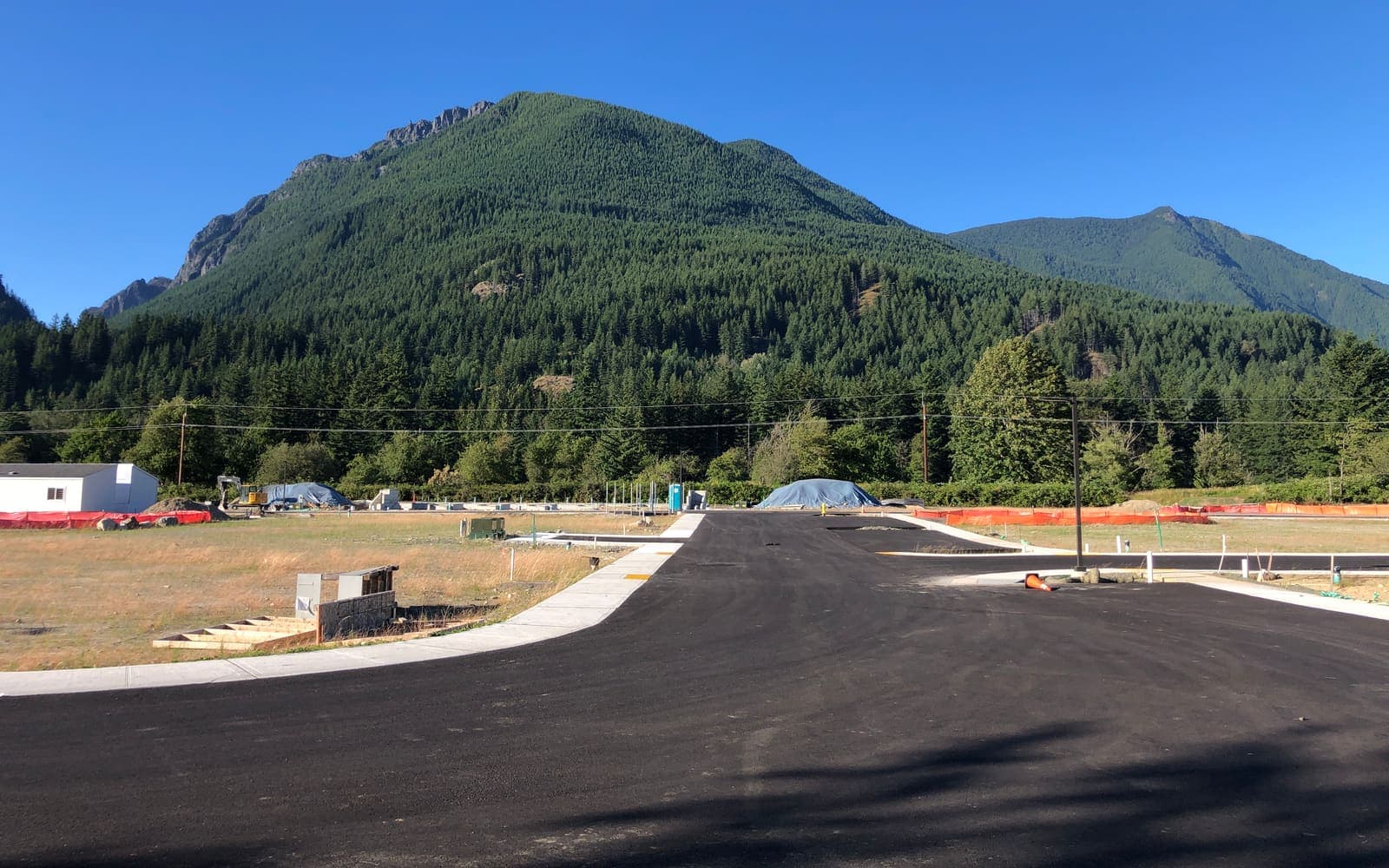Mount Si rising above North Bend, Washington