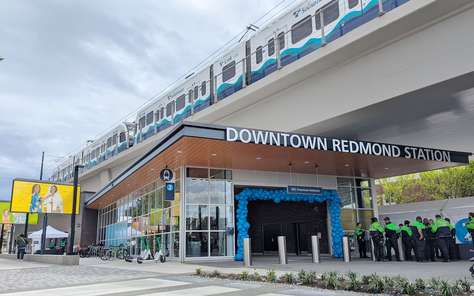 Downtown Redmond light rail station entrance