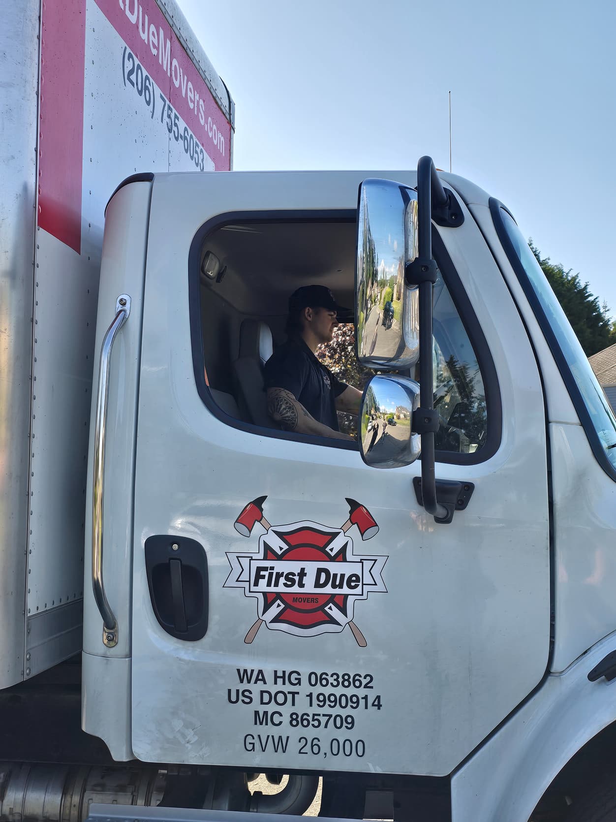 First Due Movers trucks