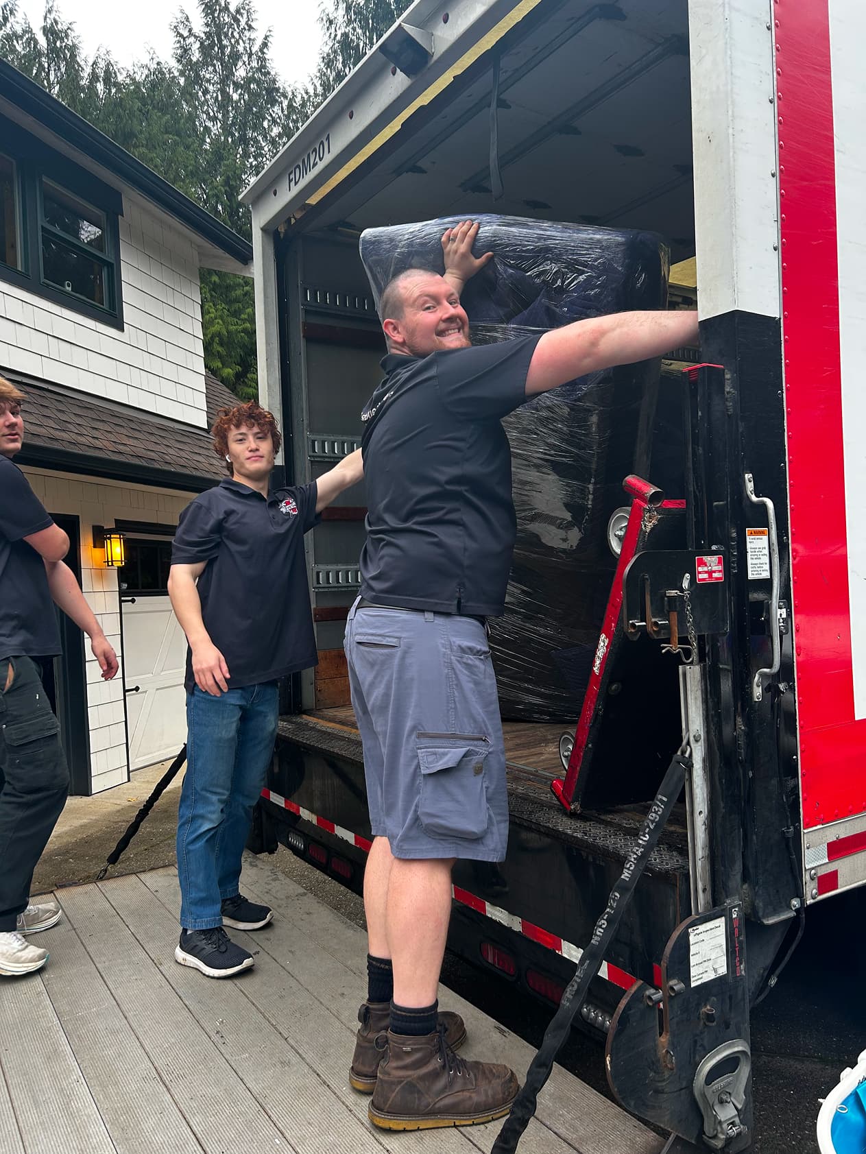 First Due Movers team with truck