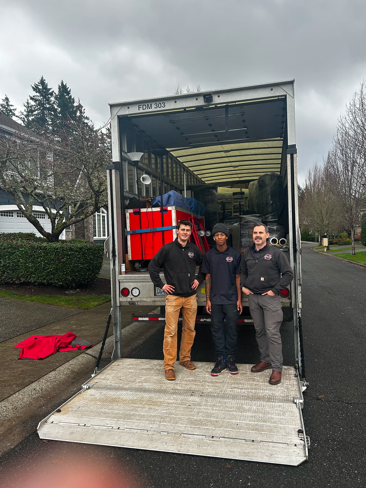 Professional First Due Movers team ready for service